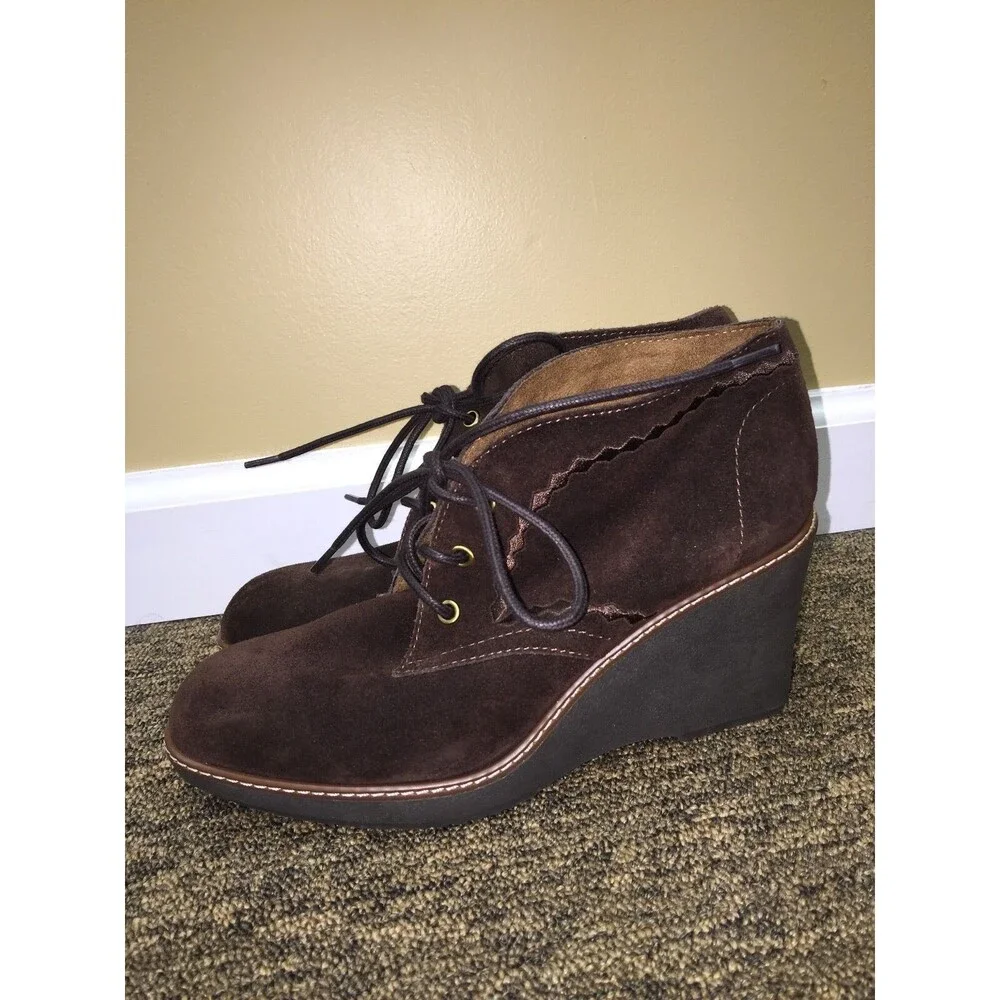 Naturalizer ladies brown shoes upper leather size 8.5 W